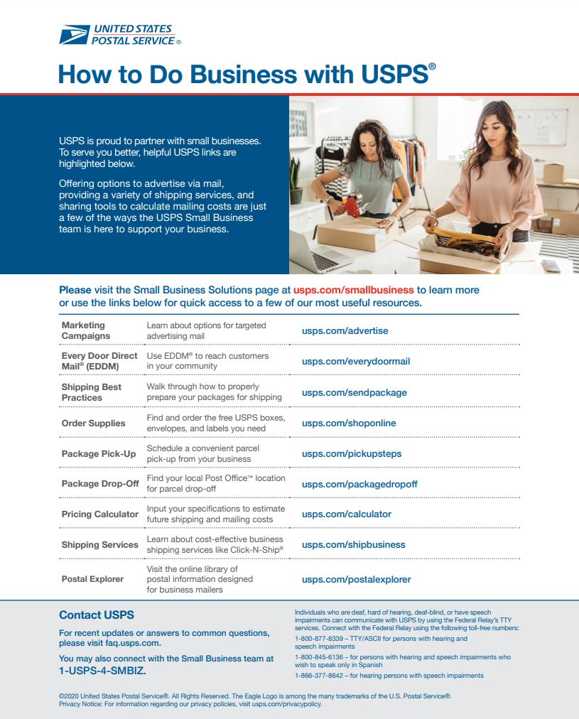 Small Business Onboarding Info